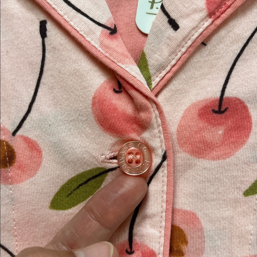 PJ SALVAGE Cherry Print PJ Set with Matching Headband NWT* Size XL - Picture 4 of 16